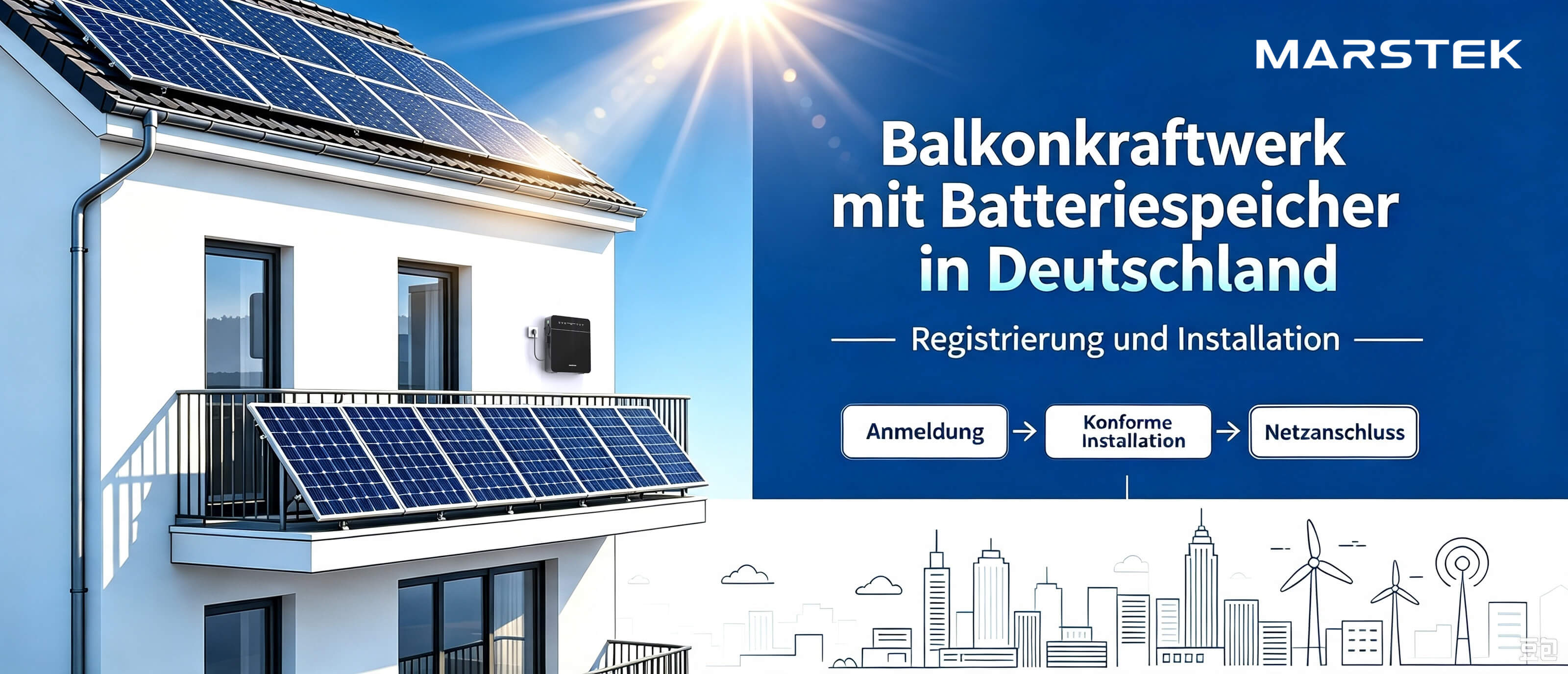 Balkonkraftwerk mit Speicher anmelden – Vorschriften & Registrierung 2026