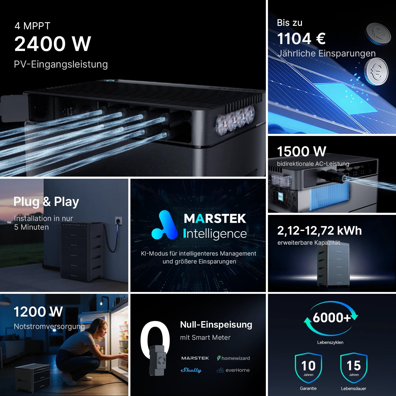 Marstek Venus A All-in-One Balkonkraftwerk Speicher