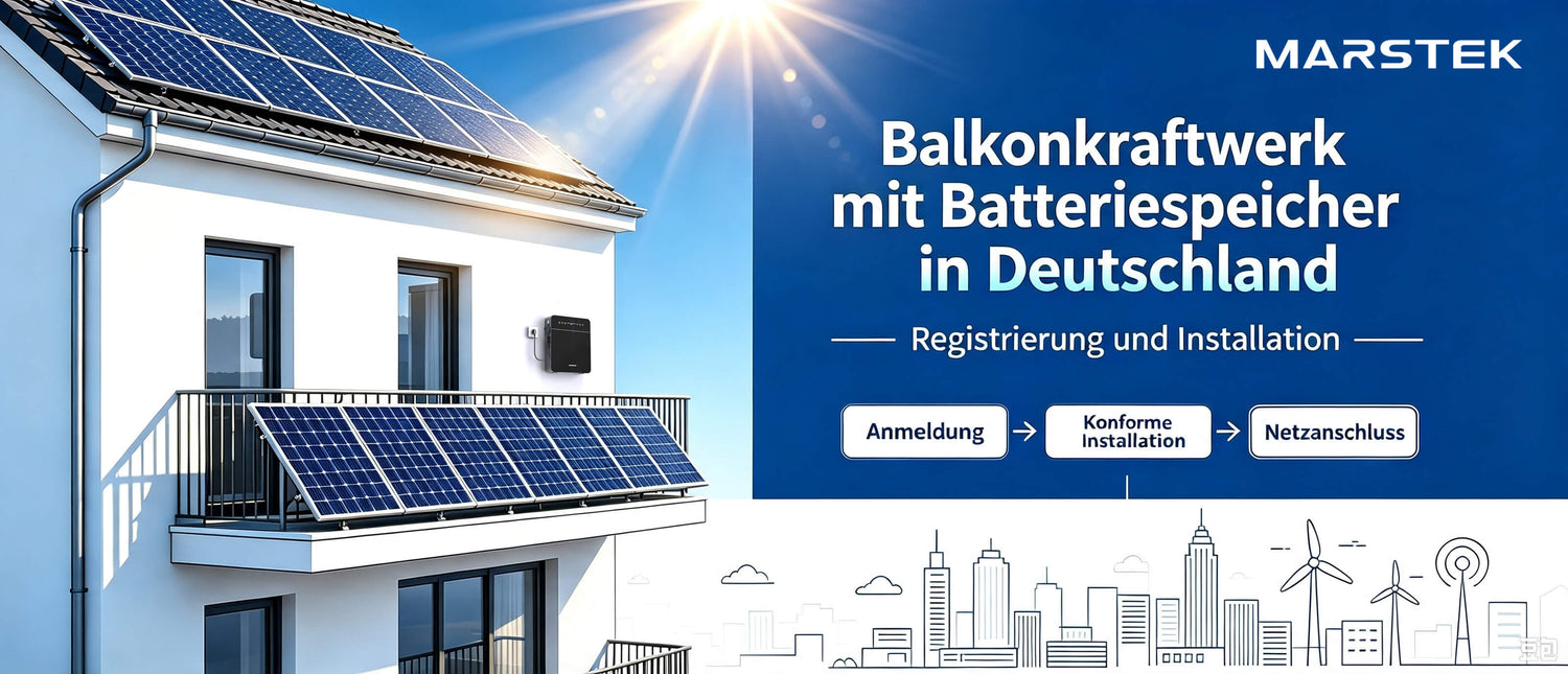Balkonkraftwerk mit Speicher anmelden – Vorschriften & Registrierung 2026