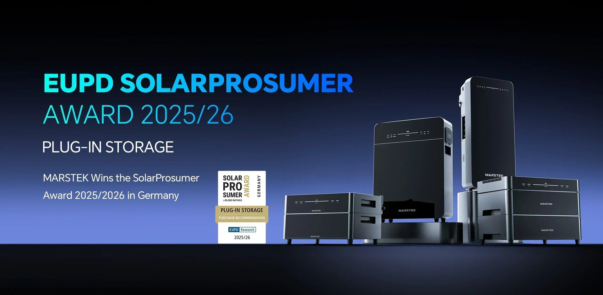 MARSTEK gewinnt SolarProsumer Award 2025/2026 für innovative Plug-in Batteriespeicher