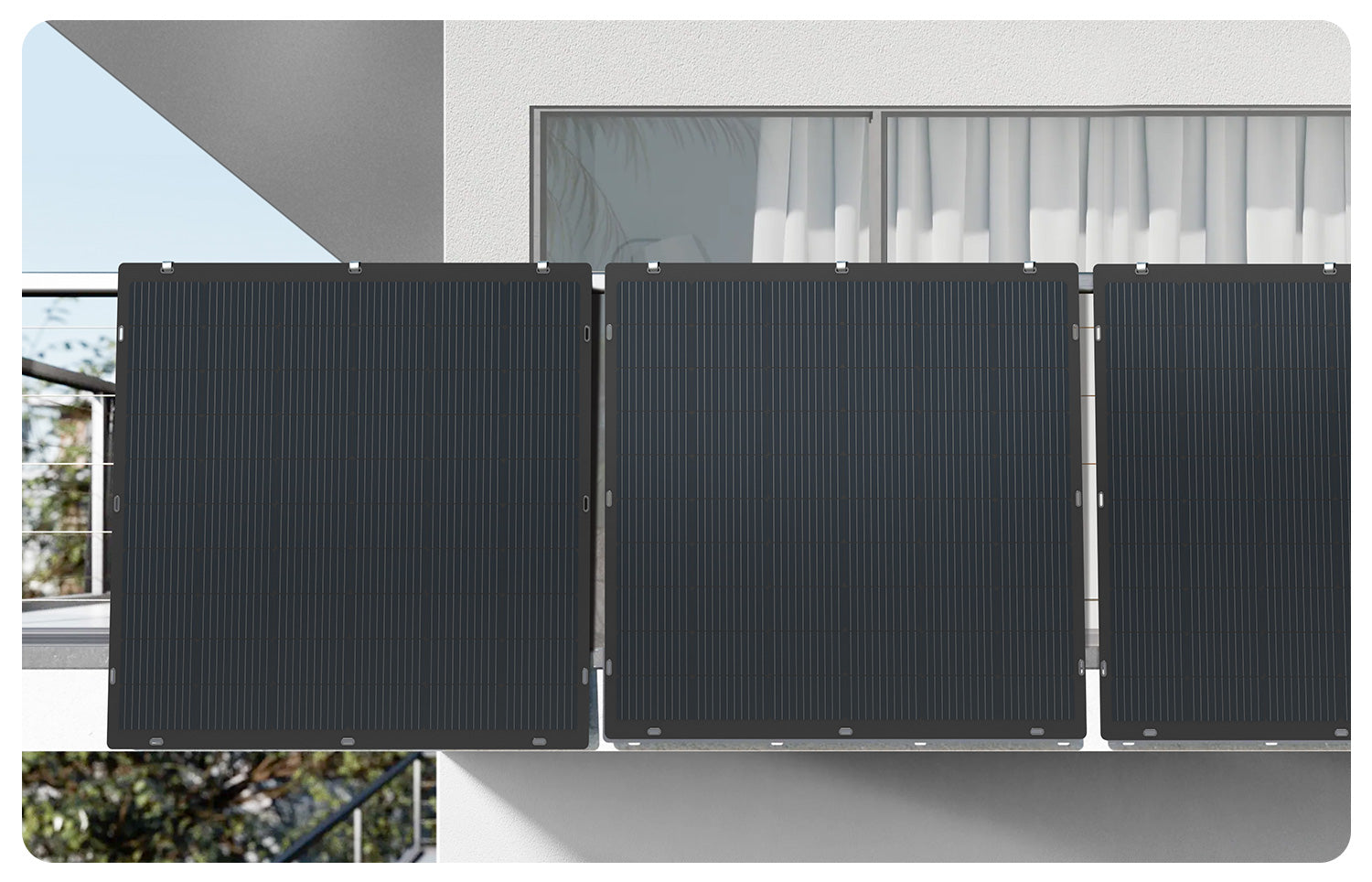 Marstek Apollo 110W / 220W Flexibles Solarpanel (4er-Pack)