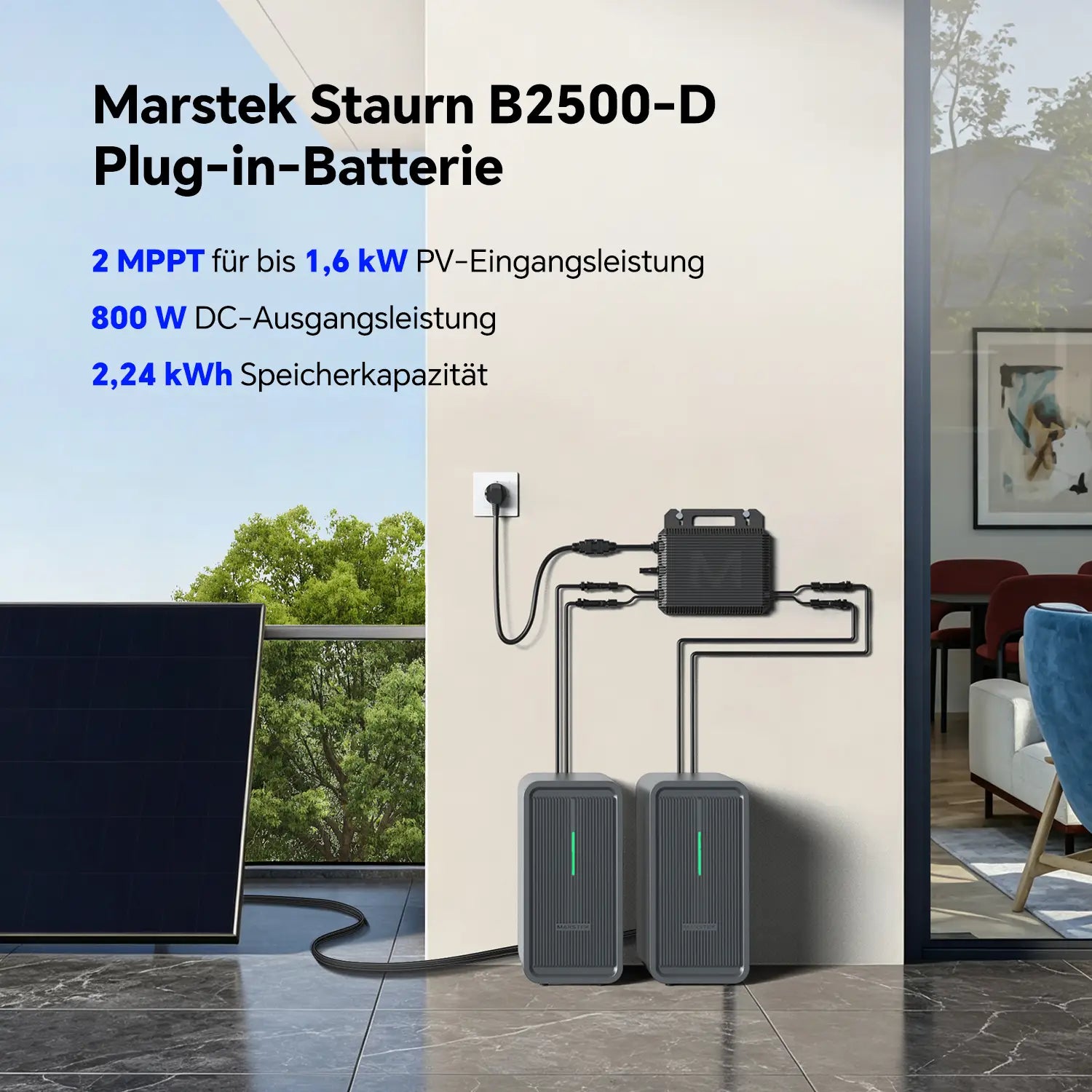 MARSTEK Saturn B2500-D Plug-in Batterie
