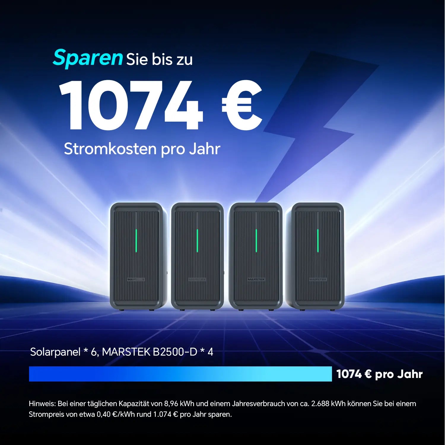 MARSTEK Saturn B2500-D Plug-in Batterie