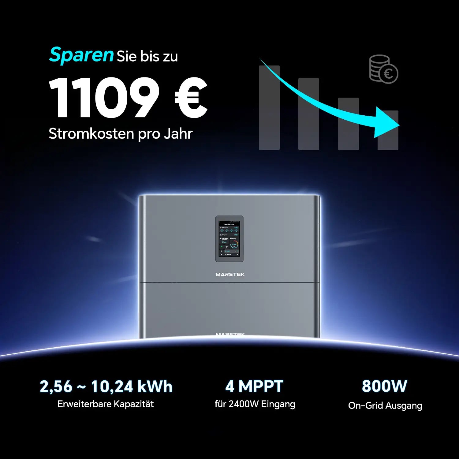 MARSTEK Jupiter C Plus All-in-One Plug-in Batterie