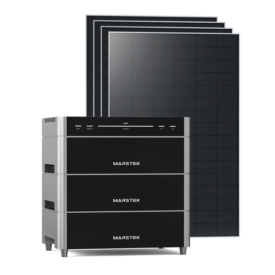 Venus A + 2x Erweiterungsakku + 1800Wp Bifaziales Solarmodul