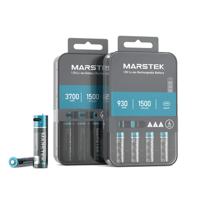 Wiederaufladbares AAA & AA Li-ion-Batterie Set